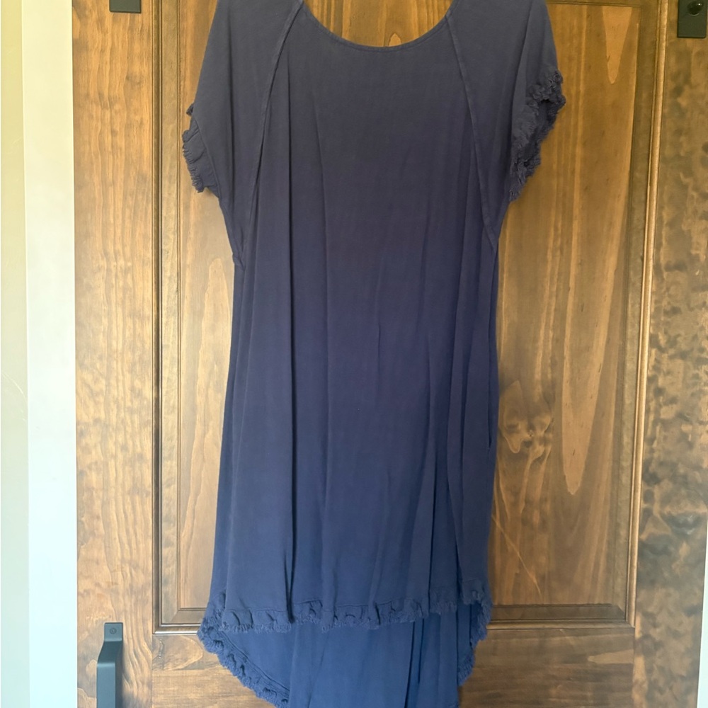 Umgee Blue Asymmetrical Dress